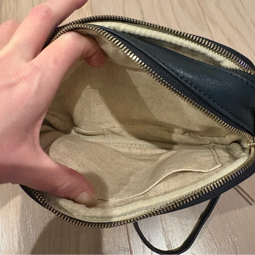The Essential Crossbody by Mark and Graham in Navy Monogramed KK - Picture 6 of 6